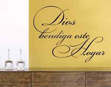 ... este hogar spanish christian religious wall decal quote home decor