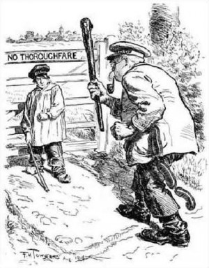 One of F.H. Townsend’s ‘Punch’ cartoons from 1914 depicts the ...