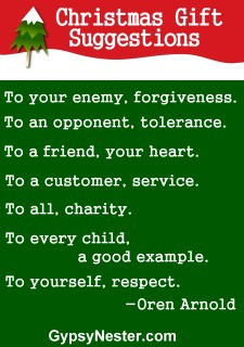 For the soul - Christmas Gift Suggestions: To your enemy, forgiveness ...