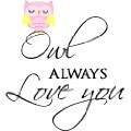 Owl always love you cute nursery vinyl wall quotes art sayings ...