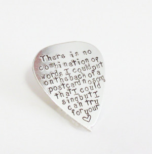 Love quotes Guitar Pick-Perfect Gift for a Grooms Wedding gift-husband ...