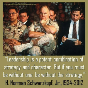 Leadership! and its relationship to character.