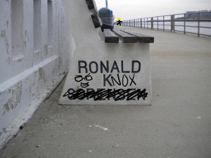 Looks like you have some graffiti artist as fans Ronald Knox