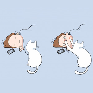 40 Funny Doodles For Cat Lovers and Your Cat Crazy Lady Friend grumpy ...