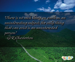 Uninterested Quotes
