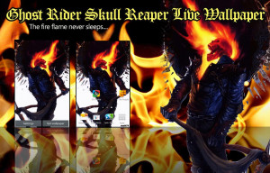 Ghost Rider Skull Reaper LWP - screenshot
