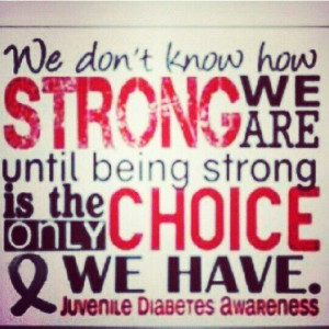 Diabetic support! Stay strong♥