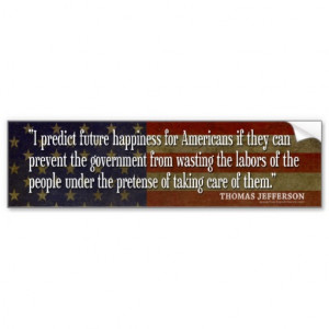 Bumper Sticker - Founding Father Quote