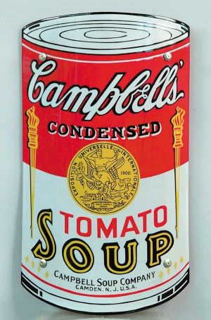 Campbell's Soup Can Porcelain Sign
