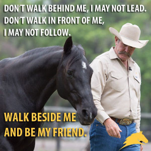 Don't walk beside me, I may not lead. Don't walk in front of me, I ...