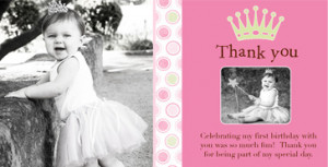 Photo Thank You Cards : First , Kids , Birthday , 1st birthday ...