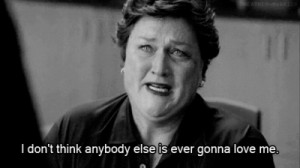 ... glee, gleek, love, love me, miserable, quote, sad, sad gif, truth, sad