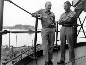September 2, 1945: Vice Admiral John S. McCain Sr. and Commander John ...