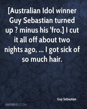 Guy Sebastian - [Australian Idol winner Guy Sebastian turned up ...