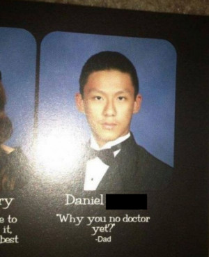 And the winner for best yearbook quote is... Jackie Chan!