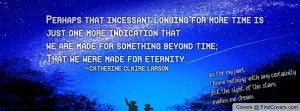 Catherine Claire Larson quote + unknown author saying cover