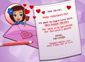 FarmVille Celebrates Valentine’s Day With Double Mastery!