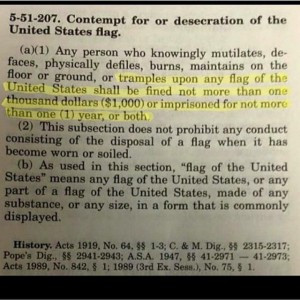 Flag desecration: Is it legal?