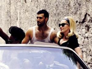 This undated image released by Guy Oseary shows pop star Madonna ...