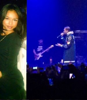 BACK TOGETHER? KARRUECHE SPOTTED AT CHRIS BROWN SHOW
