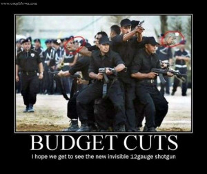 Budget Cuts Military Army Motivational Poster