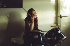 Nothing hotter than a beautiful girl behind a drum kit! drum kit