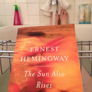 ... quotes from it. // The Sun Also Rises by Ernest Hemingway, quoted by