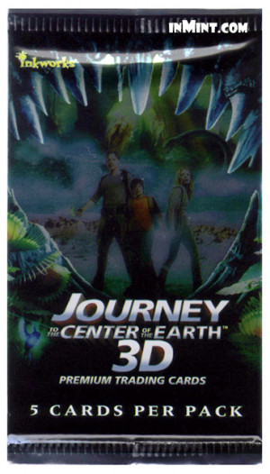 journey to the center of the earth 3d premium trading cards pack 5