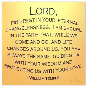 ... us with your wisdom and protecting us with your love william temple