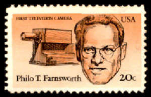 Philo Farnsworth US stamp in 1983.