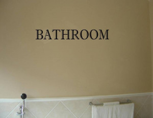 BATHROOM-Vinyl-wall-quotes-sayings-lettering-decals-art-----On-Wall ...