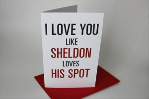 funny valentine's day cards, sheldon cooper
