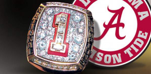 alabama national championship rings