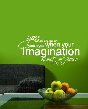 vinyl wall art decal . imagination quote . 22 inches x 25 inches