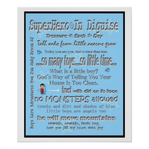 Quotes and Sayings Boys Room Subway Art Poster from Zazzle.