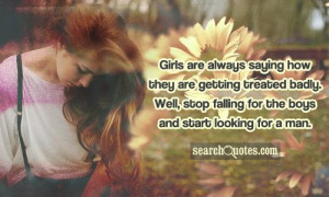 Getting Treated Bad Quotes