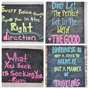 snapped photos of all these quotes that were hanging around the ...