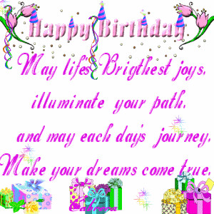 ... Blessed with happiness and joy Sunshine and friendship Happy Birthday