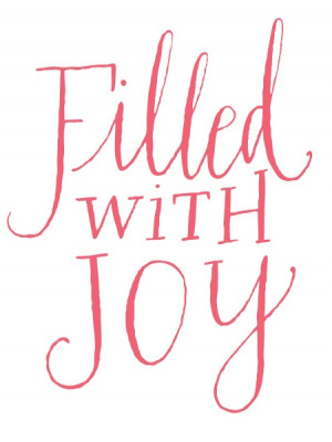 quote - filled with joy