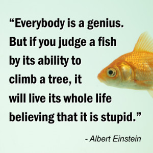 Albert Einstein Quotes Fish