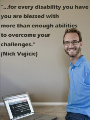 Nick Vujicic is the man without limbs