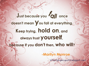 Falling and Holding On
