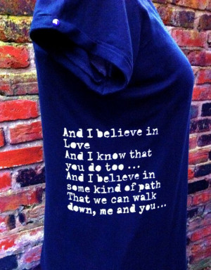 Nick Cave lyric t shirt