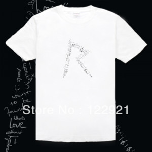 Top Quality Rihanna quotes logo R men's high quality tee t-shirt dress ...