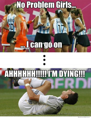 ... vs Women athletes – No problem girls I can go on… Ahh I’m dying