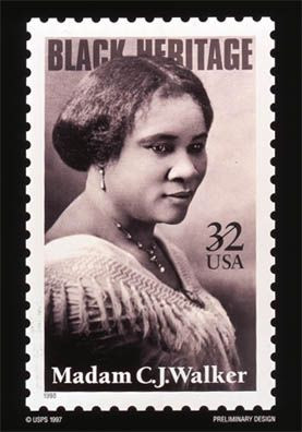 Madam Walker Commerative Stamp - Courtesy of USPS