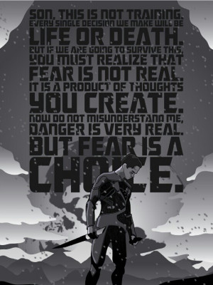 Fear is in the future..future is imagination..having fear is insane