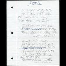 Michael Jackson’s Hand Written Lyrics to “Morphine”