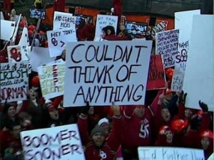 14 great funny ESPN college gameday signs - couldn't think of anything