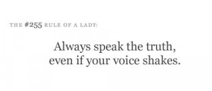 the #255 rule of a lady - 